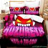Angry Geometry Dash Bedding Set Single Twin Full Queen King Size Bed Set Aldult Kid Bedroom Duvetcover Sets 3D Print Kawaii 2022