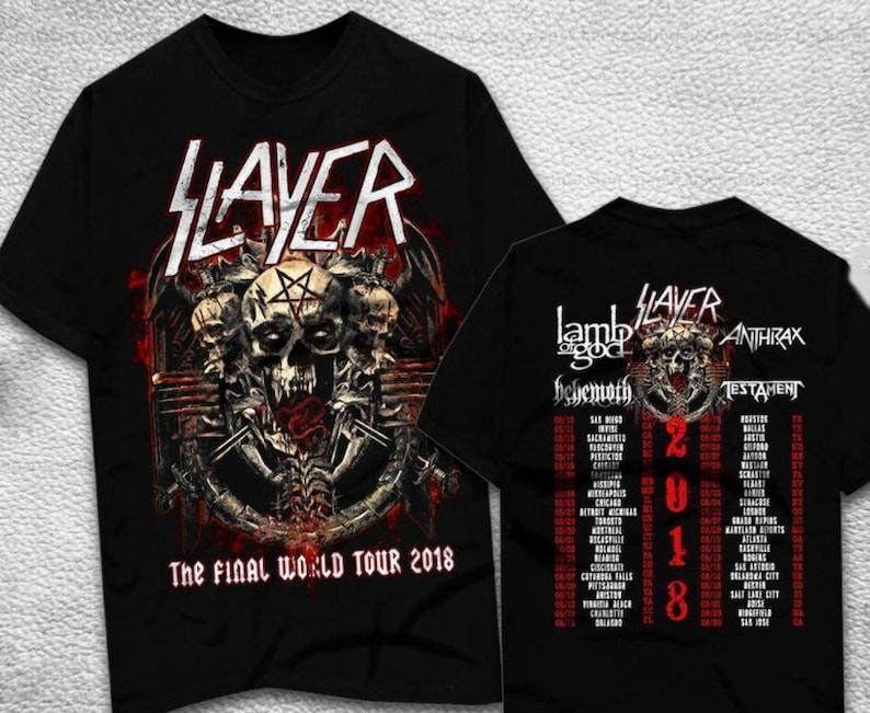 Slayer Vintage Shirt Slayer Shirt Slayer Tour Shirt Unisex T-Shirt S
