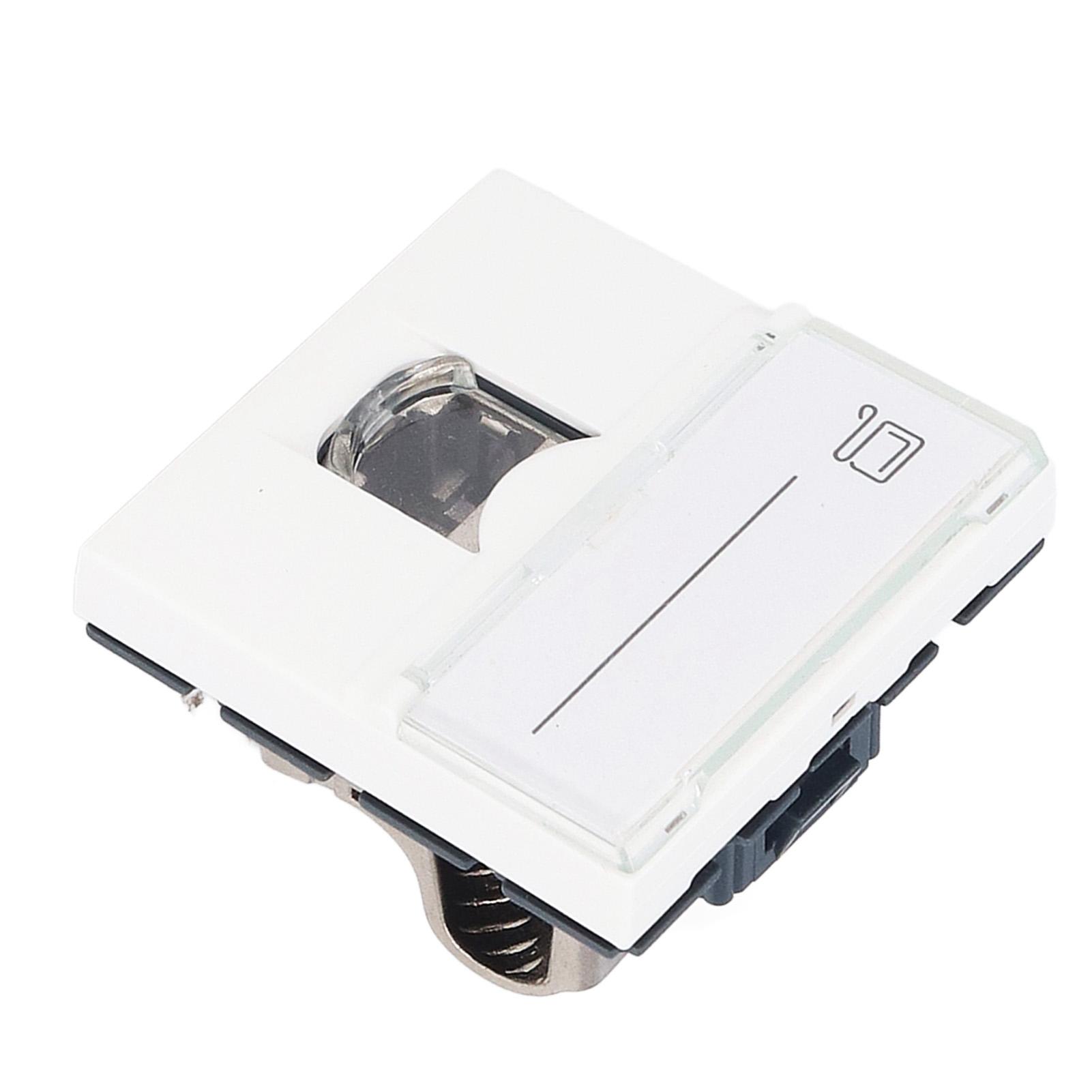 

Network Jack Module CAT6A RJ45 French Adapter Shielded ABS Accessory for Computer