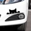 Vinyl Car Sticker Waterproof Styling Cover for Car Decoration Adorable Poor Cat Design with Big Eyes Decals Stickers  for Car