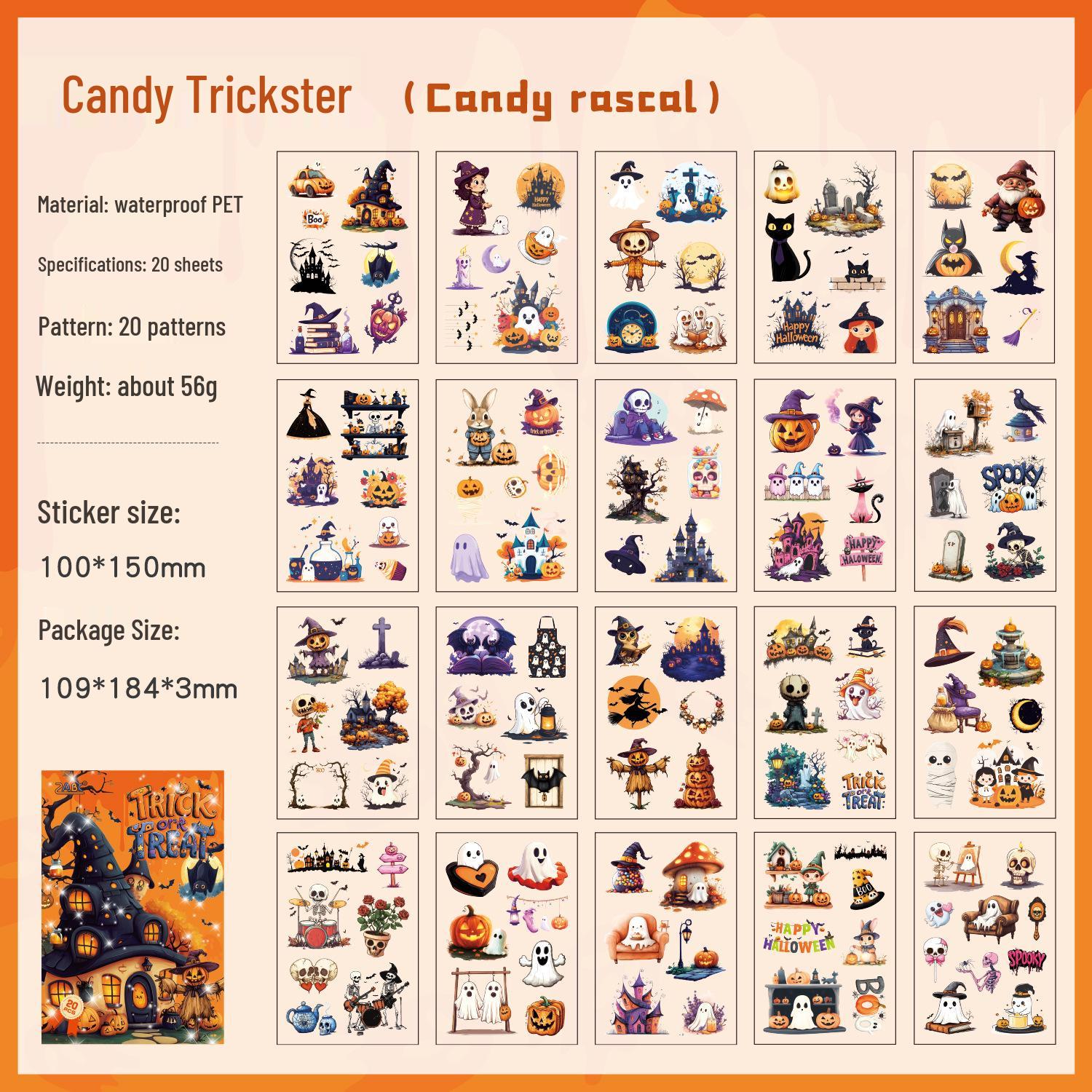 Yuezhen Halloween Castle Creative Stickers Children s Journal Book