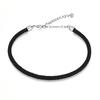 Bamoer 925 Silver Black Basic Braided Bracelet White Four Colors Gray Red Mixed Bracelet for Women DIY Fashion Jewelry