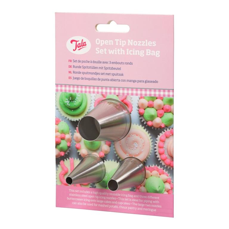 Tala Open Tip Piping Bag Set