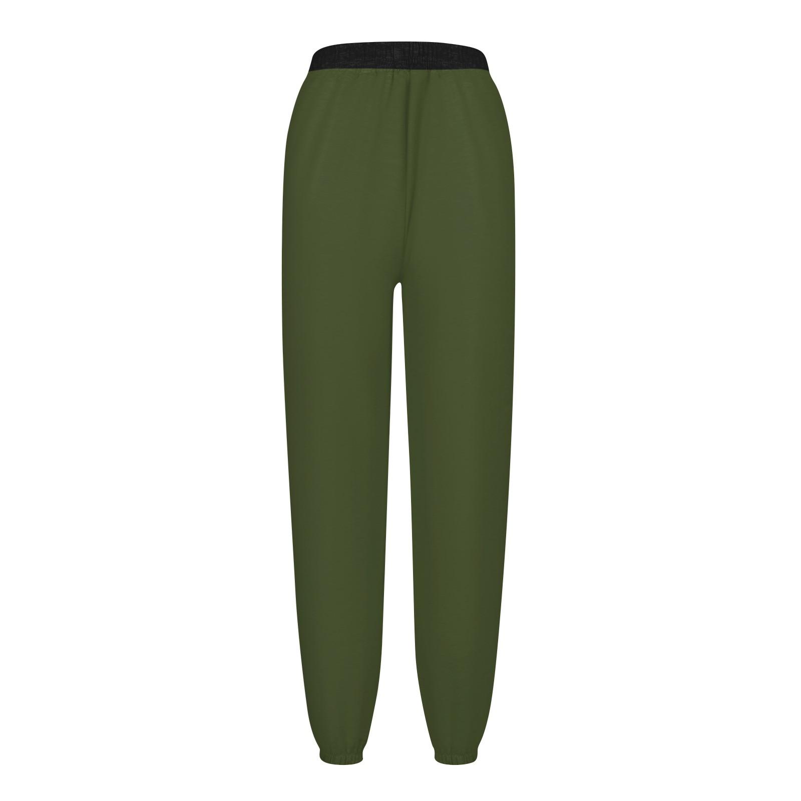 Женские модные спортивные повседневные спортивные штаны с карманами на шнурке и в — фото 5