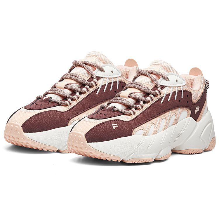 FILA ADE Comfortable Versatile Fabric Synthetic Leather Low-Top Casual Running Shoes Women sneaker Red White F12W041107FDA