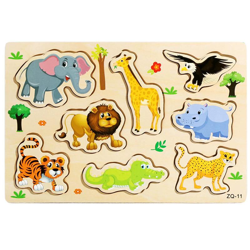 Kid Montessori Educational Multiple Geometric Shape Color Sorter Puzzle Wooden Board Puzzle Game Toys for Children Baby Gifts