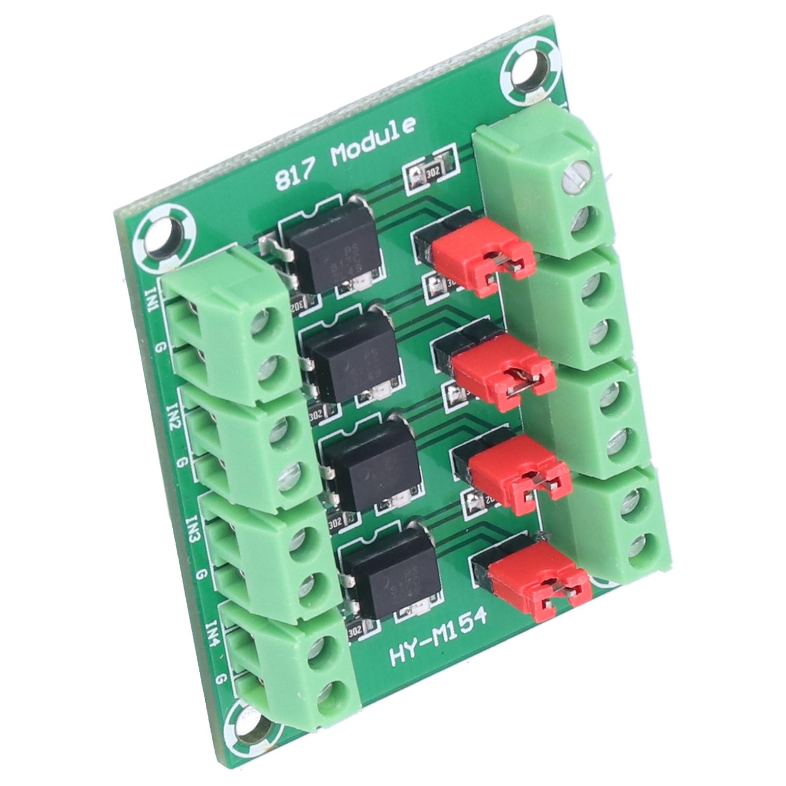 Module Adaptateur de Contrôle de Tension à Optocoupleur 817 à 4 Canaux 3.6-30V Isolation Photoélectrique avec Anti-Interférence pour Transistor Haute Puissance Tube MOS Dri
