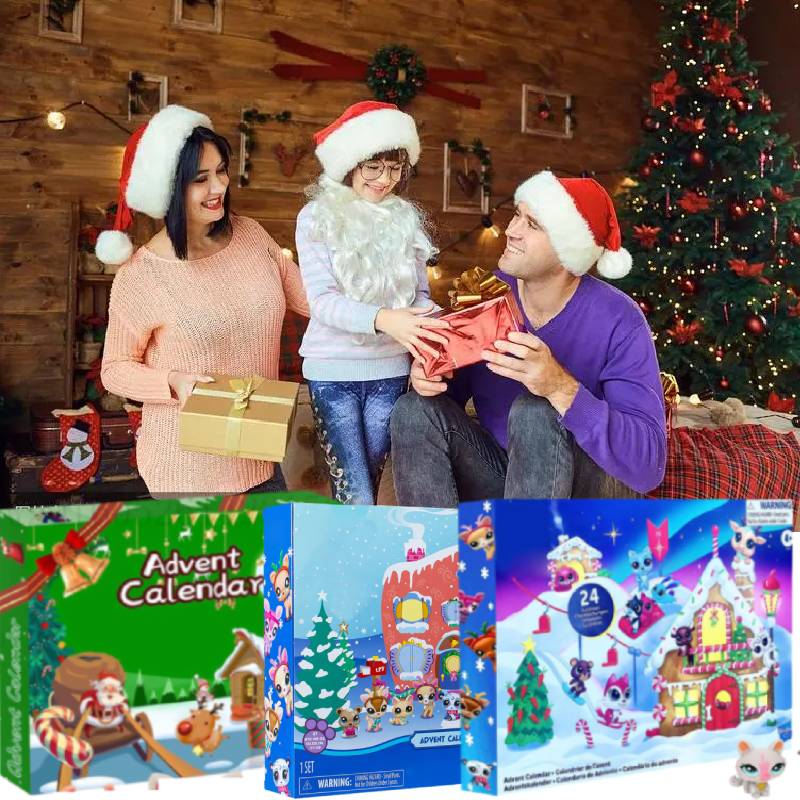 Littlest Lps Christmas Countdown Calendar 24pcs Comic Doll Blind Surprised Box