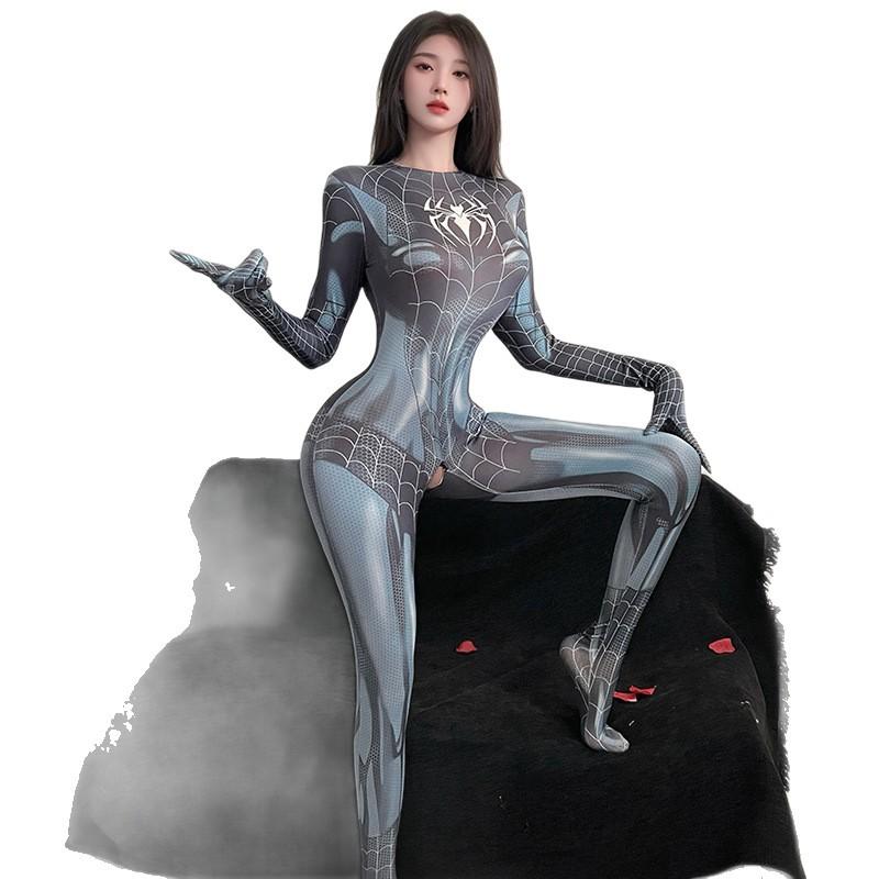 Sexy Lingerie Sexy Spider-Man Tights Seduction Crotch Free Cosplay onesie suit