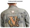 Xintang Men's Wear | Retro Denim Jacket - Trendy Loose Fit, Casual Hong Kong Style for Spring and Autumn