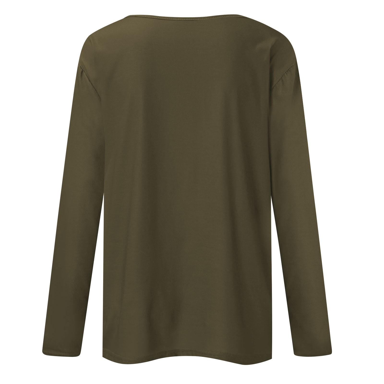 Женская футболка больших размеров с воротником на пуговицах — фото 4