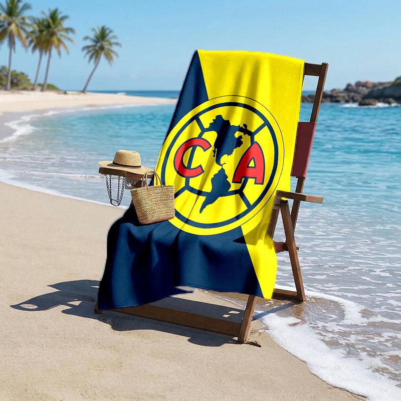 Club Amrica Fashion Beach Towel: Ideal for Summer Adventures Soft, absorbent and quick drying suitable for swimming and bathing