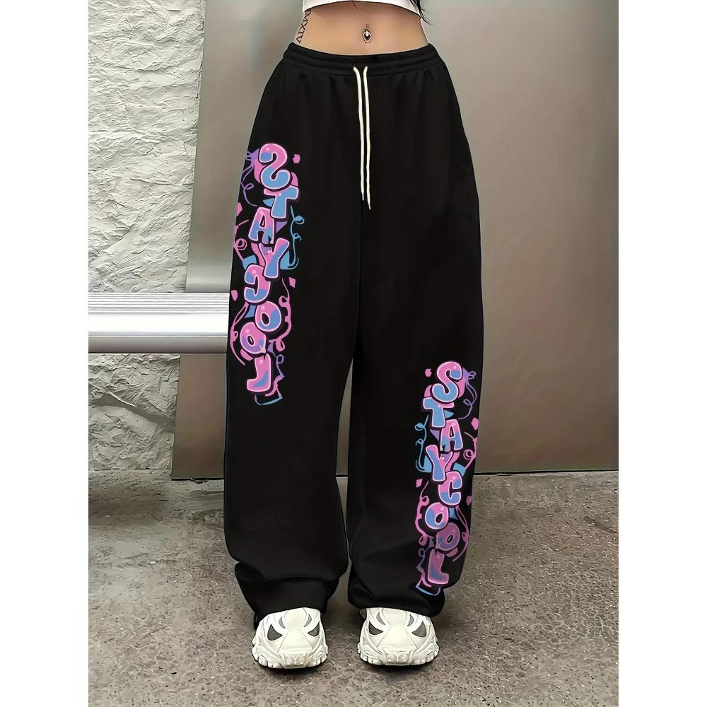 Women's Casual Leg Pants Loose Sweatshirts Street Fashion Style Comfortable Casual Clothing