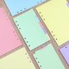 Rainbow Patterned Index Pages For Binders Easy To Rearrange Sections Ideal For Classifying Important Paper
