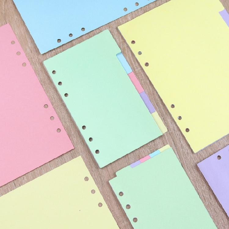 Rainbow Patterned Index Pages For Binders Easy To Rearrange Sections Ideal For Classifying Important Paper