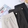 Mom's High-Waisted Drapey Wide-Leg Pants for Autumn/Winter - Plus Velvet for Middle-Aged and Elderly Women