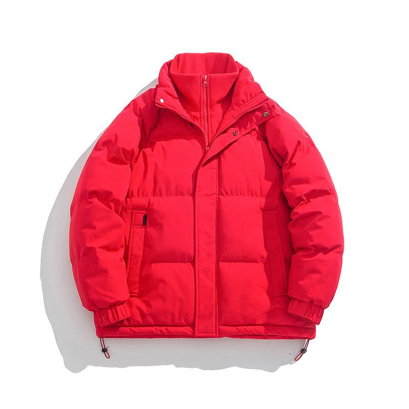 Couple Cotton-padded Fake Two-piece Coat Winter New Stand-up Collar Thickened Bread-padded Jacket Men's Cotton-padded Jacket
