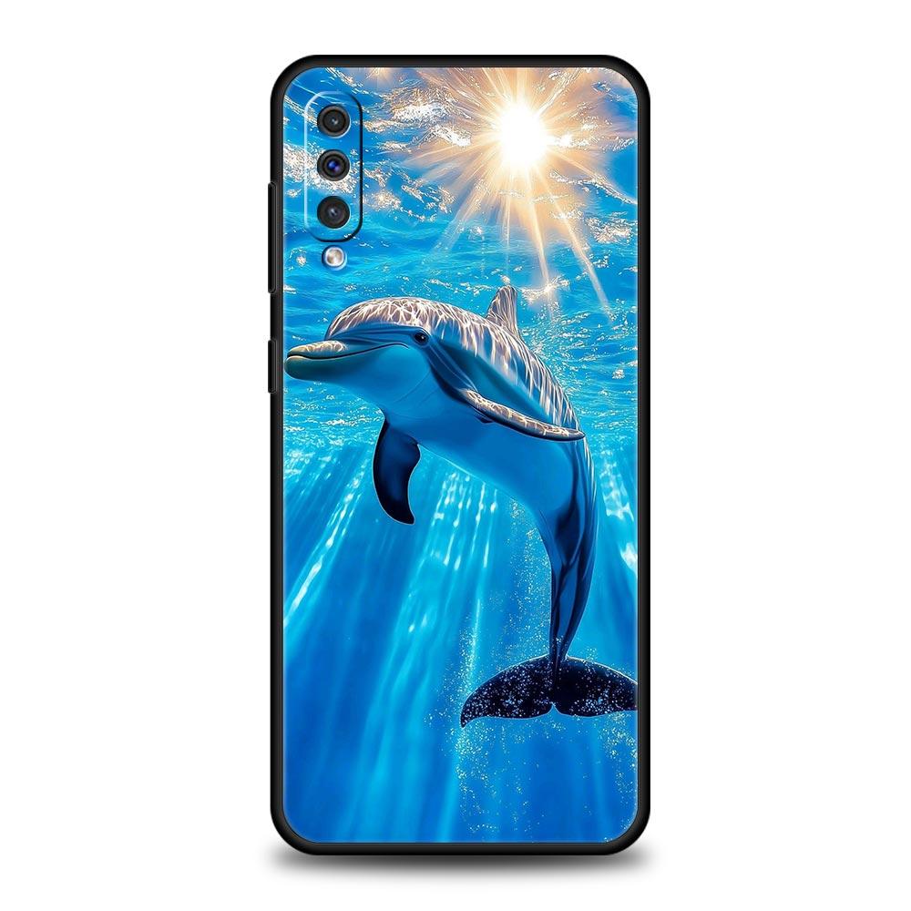 Custodia Telefono Delfino Oceano Per Samsung A56 A36 A26 A54 A52 A24 A14 A50 A72 A70 A40 A20E A06 A12 A22 A34 A42 A32 A04s A16 5G Copertura