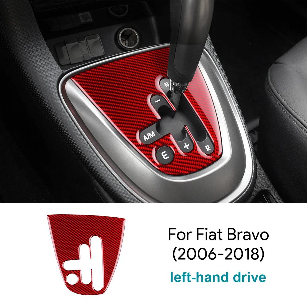 Voor Fiat Bravo 2006 2007 2008 2009 2010-2018 LHD Zacht Koolstofvezel Automatische Versnellingspookpaneel Cover Interieurdecoratie Accessoires.