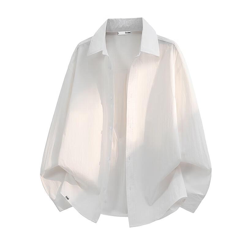 Izzueit Men's Ice Silk Cooling Casual Shirt