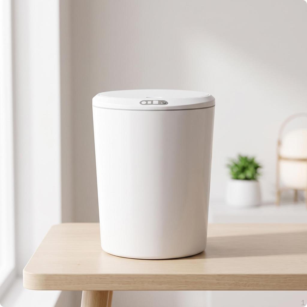 Smart Trash Bin Touchless Electric Desktop Wastebasket for Office Workers, Students, Desk,