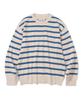UNIFORM BRIDGE Stripe Crew Neck Knit Ivory