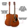 Fender Acoustic Guitar All Natural All Mahogany Dreadnought Soft Case Included CD-60S Mahogany,