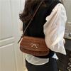 Fashion Bow Shoulder Armpit Bag Beautiful Solid Color Summer Simple Commuter Versatile Messenger Bag Women