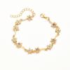 Flower Star Jewelry Bracelet With Purple Gemstone For Women Summer