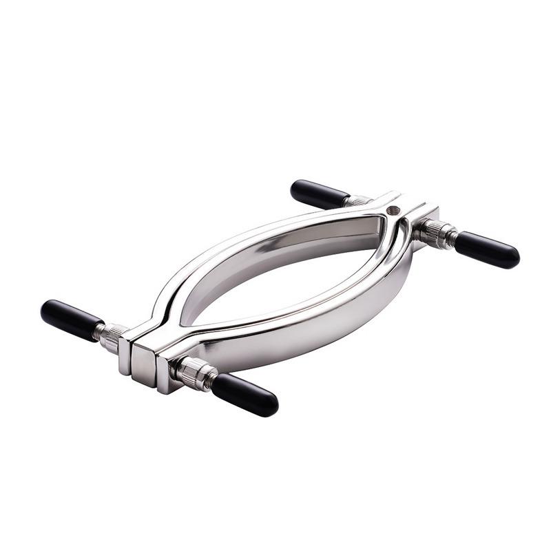 Labia Spreader Strap with Clamp Clip Onto Clitoris Spread Pussy Open Vagina Stimulator BDSM Bondage Nipple Sucker Sex Toys Slave
