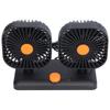 Car Air Cooling Fan Dual Head USB Universal Cooling Device 360 Degree Adjustable Square Low Noise Car Accessories
