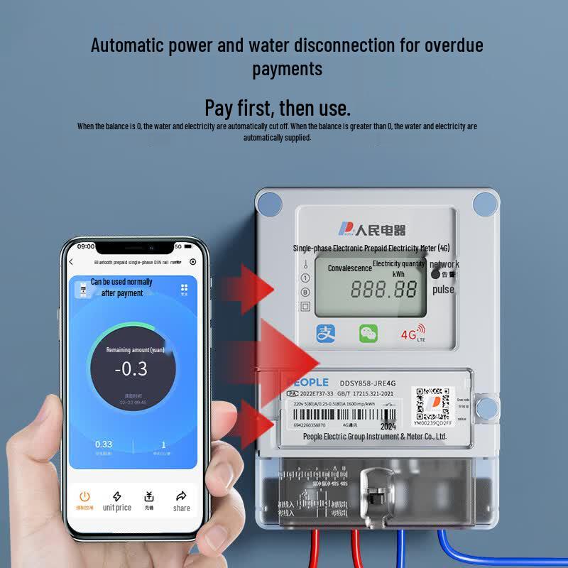 Smart Prepaid Electricity Meter for Rental Properties (CN Version)