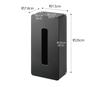 Yamazaki 5586 Magnetic Tissue Case, Rectangular, Regular Size, Black [Compatible Size Inner Dimensions Approx. W12 X D7 X H25 Cm]