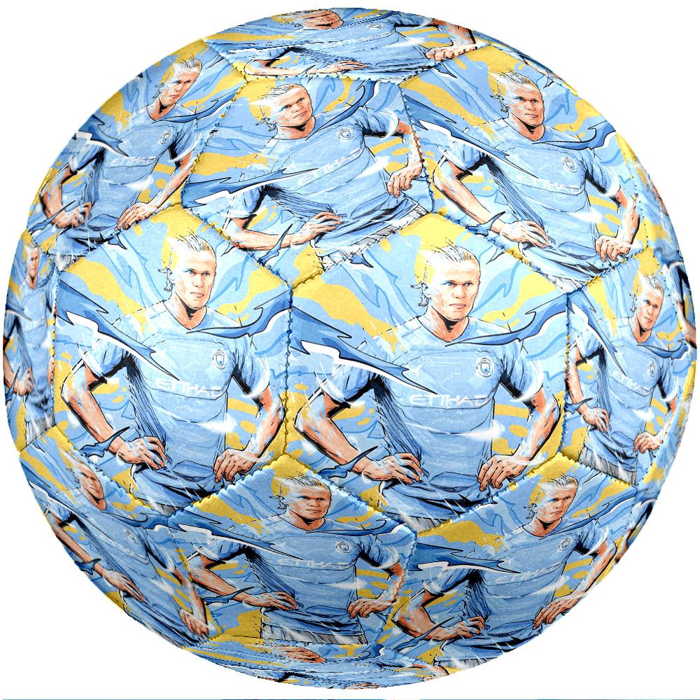 Pallone da calcio tema Erling Haaland Taglia 5 Pallone da calcio Tocco Morbido Pallone da calcio Professionale per Allenamento per Sport all'Aperto