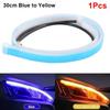 1/2Pcs 30cm DRL LED Strip RGB Turn Signal Durable Auto Headlights