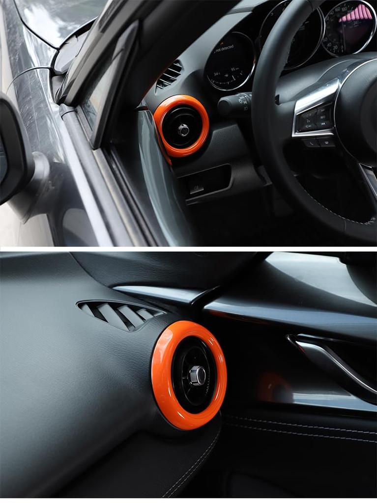 Hcilloend Applicable to new Mazda Roadster RFND series 2016-2024 Air conditioner ring outlet cover Air outlet ring Air conditioner outlet cover M