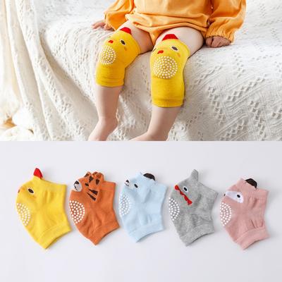 1 Paar Kinder-Knieschoner Ellbogenschoner Frühling und Sommer Baby Frottee Socken Abdeckung Spender Rutschfest / Sturzsicher Krabbelschutz Ausrüstung Baby-Knieschoner