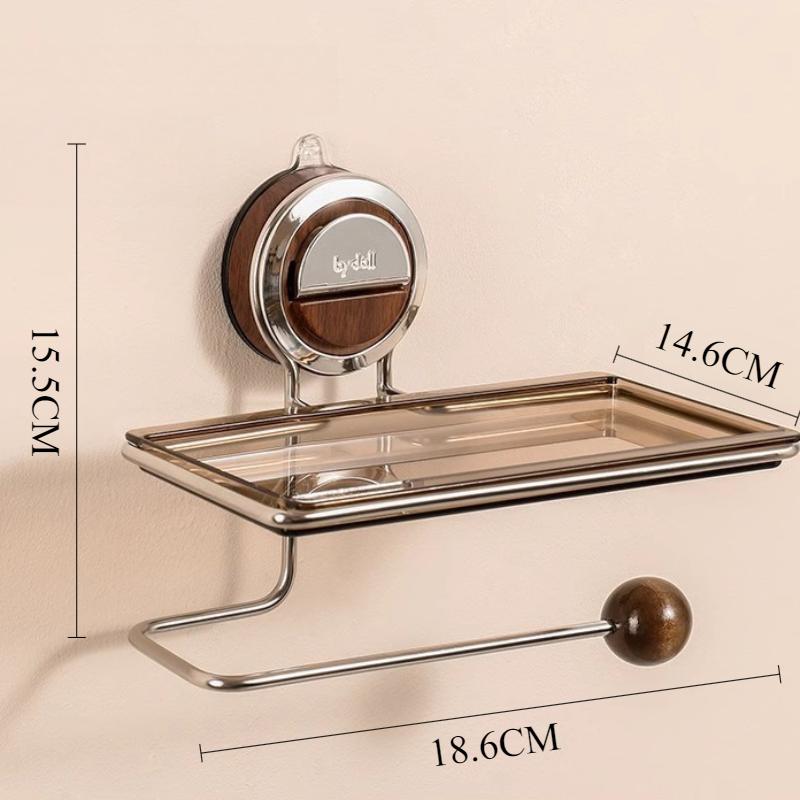 

Metal Toilet Paper Holder Removable Waterproof Toilet Paper Rack Multifunctional Bathroom Wall Storage Shelf Toilet Supplies