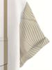Men'S Summer Khaki 3D White Wave Striped Short Sleeved Shirt with Casual Collar And Contrasting Color Design, Cardigan for Business Commuting And