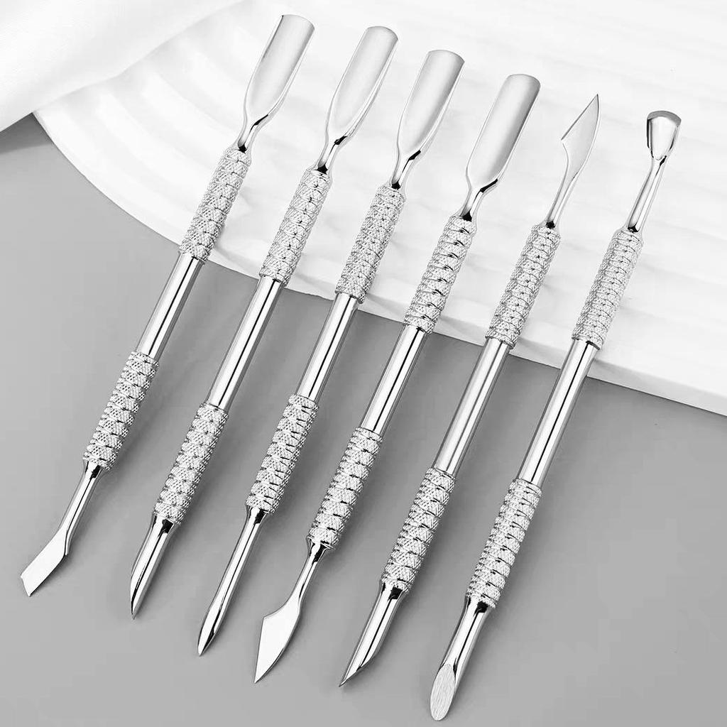Russian Stainless Steel Double-Headed Cuticle Remover and Nail Care Tool