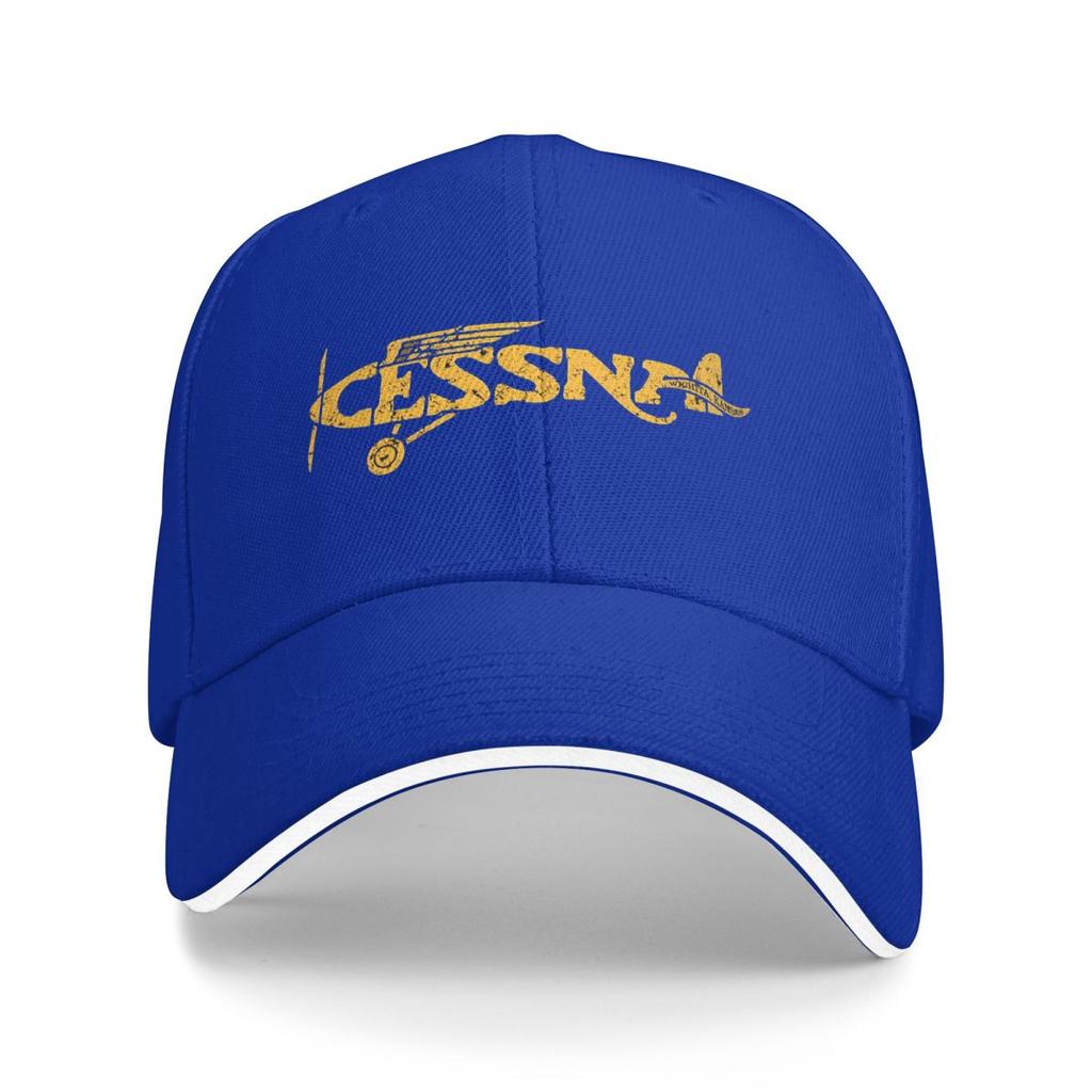 Cessna Amerikanischer Flugzeughersteller Baseballkappen Snapback Baseballmützen Atmungsaktiv Lässig Kappe Outdoor Unisex