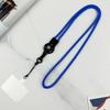 Durable Multi-functional Woven Mobile Phone Lanyard with Detachable Finger Ring and Badge Holder