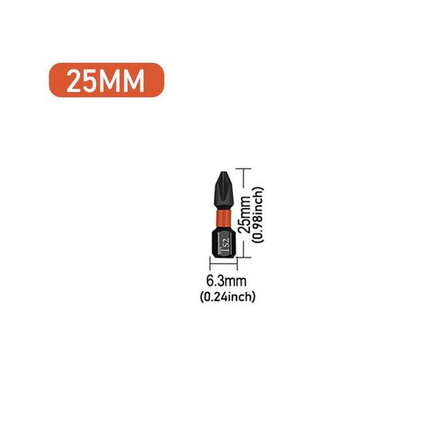 1/6PCS Batch Cross A2 Cross Screwdriver Head Strong Magnetic Anti Slip High Hardness Electric Screwdriver Tool Electric Drill Extended Hexagonal