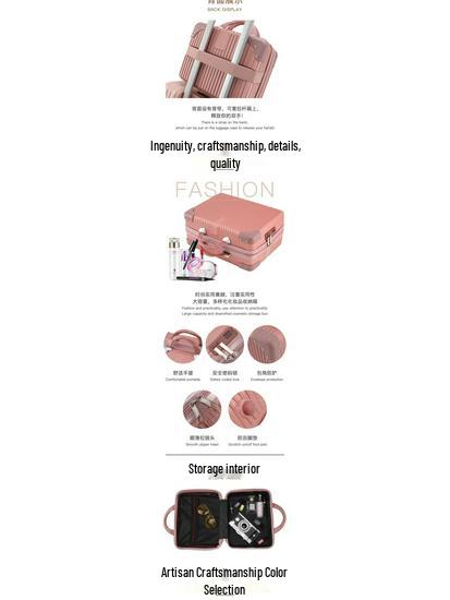 14-Inch Women's Portable Lockable Makeup and Nail Art Tool Case