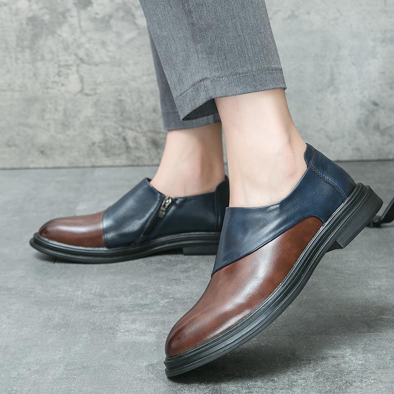 

Мужская обувь 46 большого размера, новые кожаные туфли, модные мужские кожаные туфли с одной педалью, модные мокасины, свадебные туфли для жениха 46