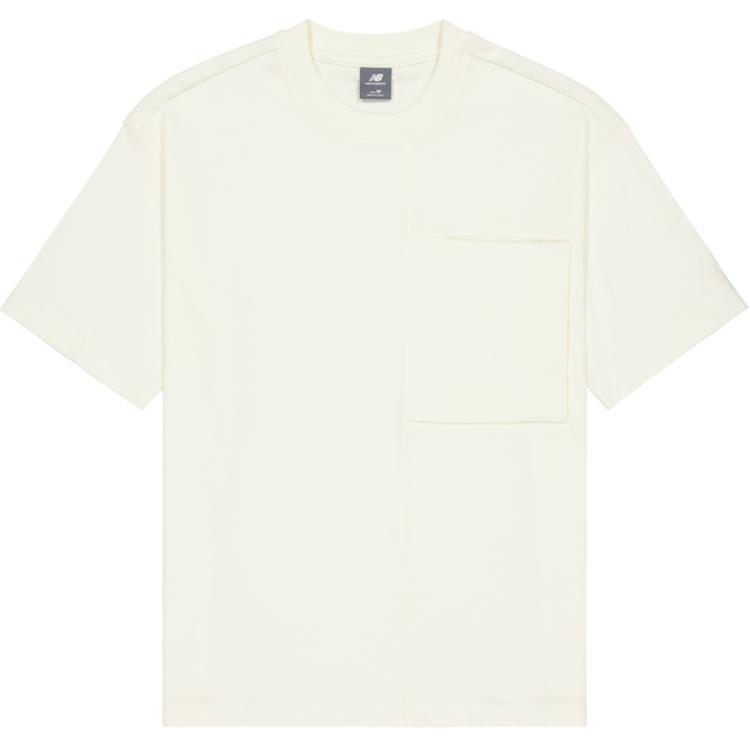 New Balance T Shirt Unisex Ivory White NEE39071-IV L