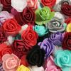100/200Pcs Artificial Rose Flowers Heads 4cm Foam Fake Flowers For Home Room Decor Outdoor Garden Party Bride Wedding Decoration