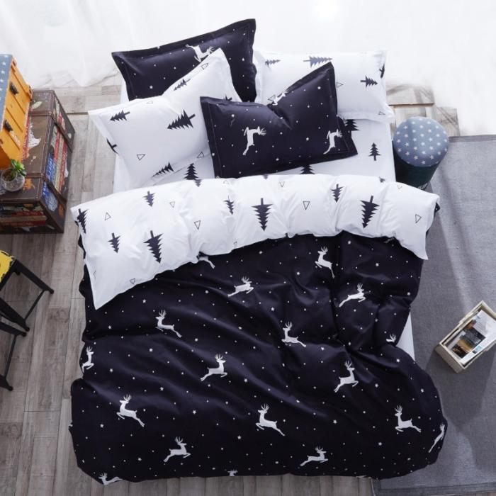 Set Biancheria da Letto Rosso Gatto Carino Copripiumino Federa Lenzuolo Ragazzo Bambino Adolescente Ragazza Set Copripiumino Misura King Queen Singolo