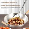 Zhishi 304 Stainless Steel Hammered Wok