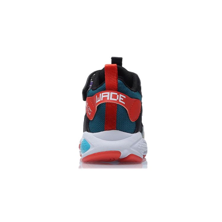 Li Ning Kinder Rutschfeste Stoßdämpfende Abriebfeste Atmungsaktive High-Top Laufschuhe Kinder Sneaker Schwarz Camouflage YKNR026-3